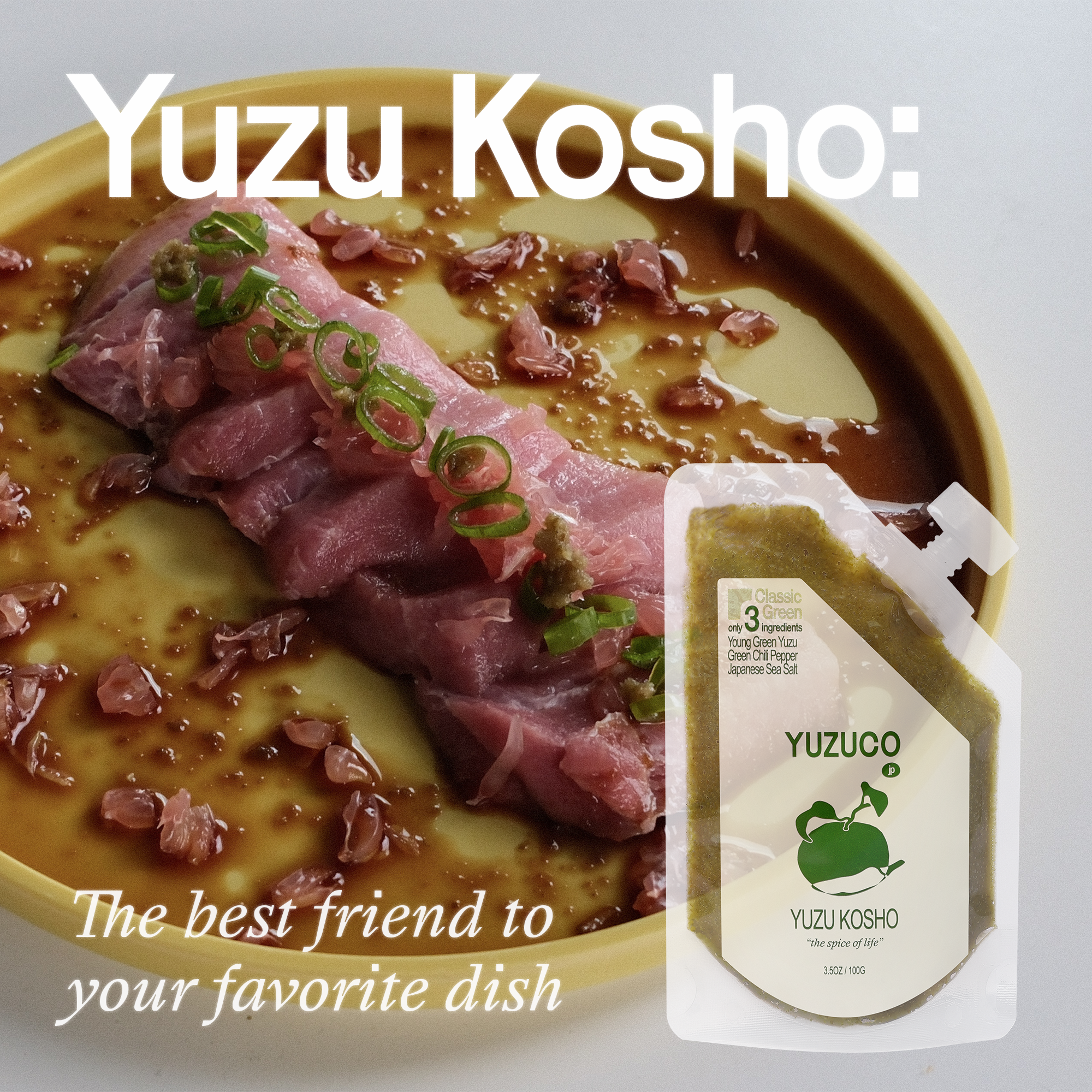 YUZUCO - Wholesale Chili Paste - Green Yuzu Kosho (100g)2