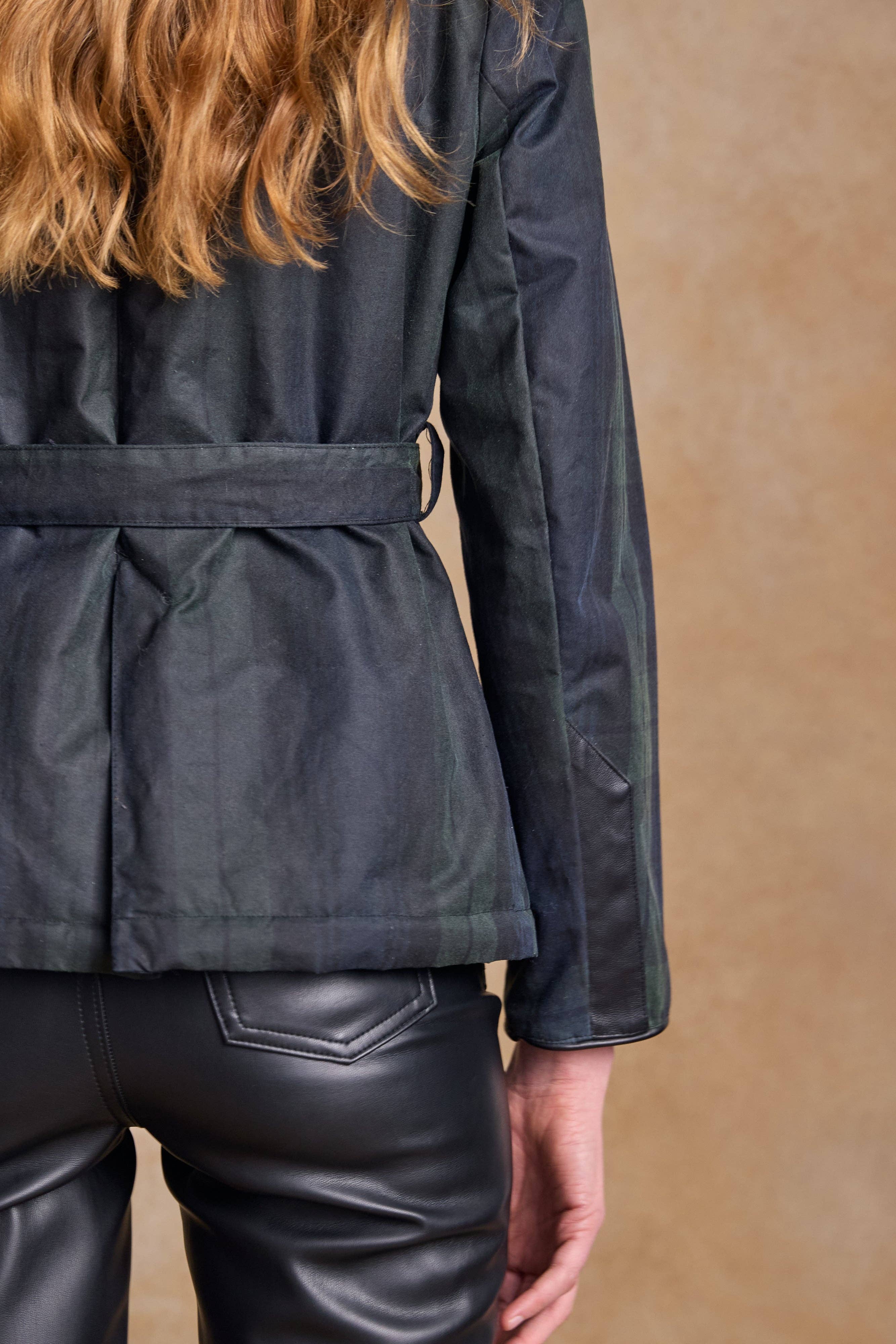 Jack Murphy Clothing - Wholesale Jacket - Women's - Cara Utility Wax Jacket - Blackwatch10