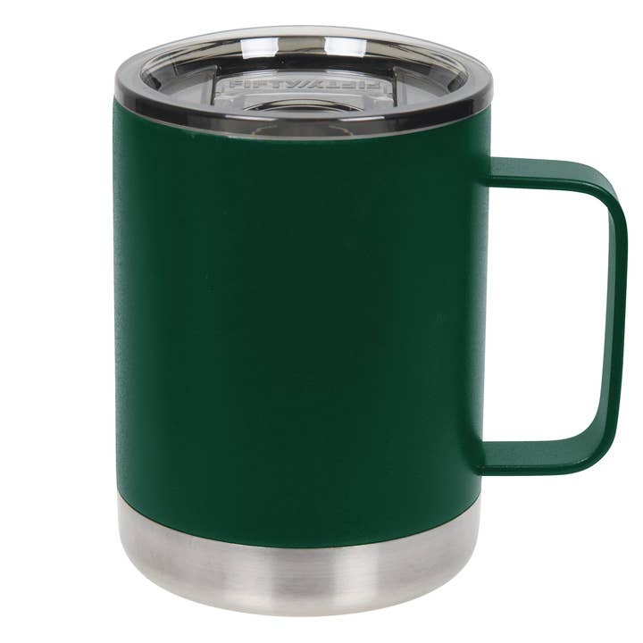 FIFTY/FIFTY - Wholesale Insulated Mug/Tumbler - 12 oz Double-Wall Vacuum Insulated Camp Mug with Slide Lid2