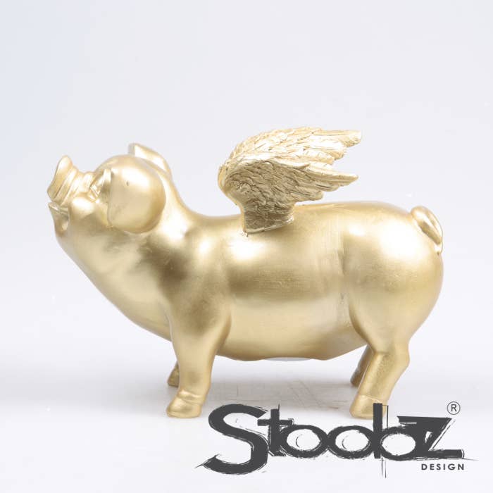 Imhof & Stevens BV – Mealheiro por atacado – Cofrinho STOOBZ com asas 14 x 25 x 15 cm | Cofre10