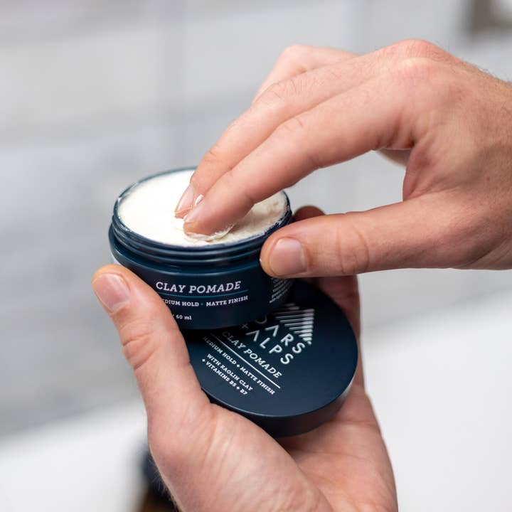 Oars + Alps - Wholesale Hair Pomade - Men's - Men's Clay Pomade, with Kaolin + Bentonite, Matte Finish