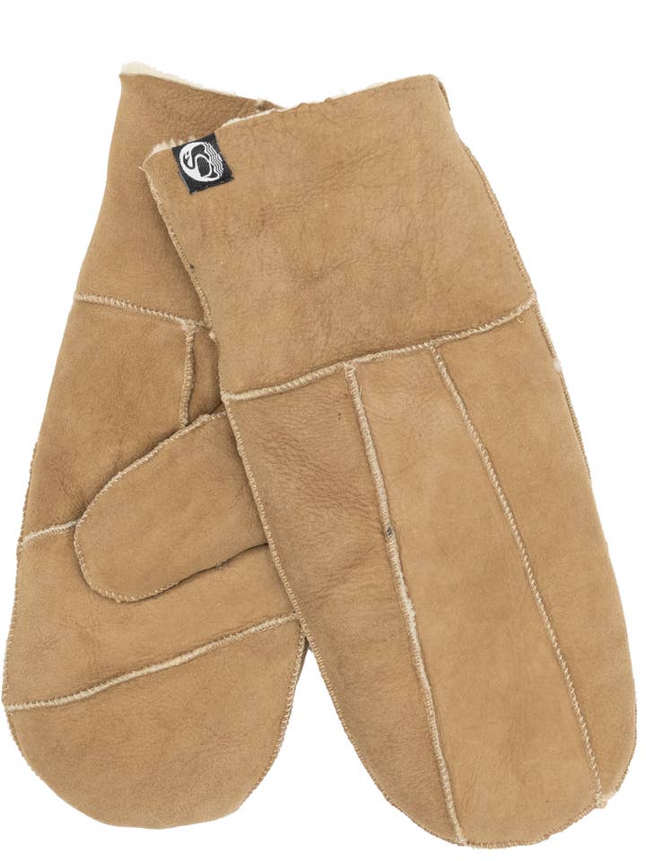 No Waste Sheepskin Gloves Sand for engroshandel hos Danefae København