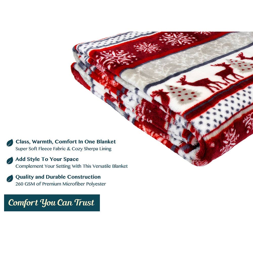 Pavilia – wholesale Prydnadsfilt – Pavilia julfleecefilt med säsongsmotiv34