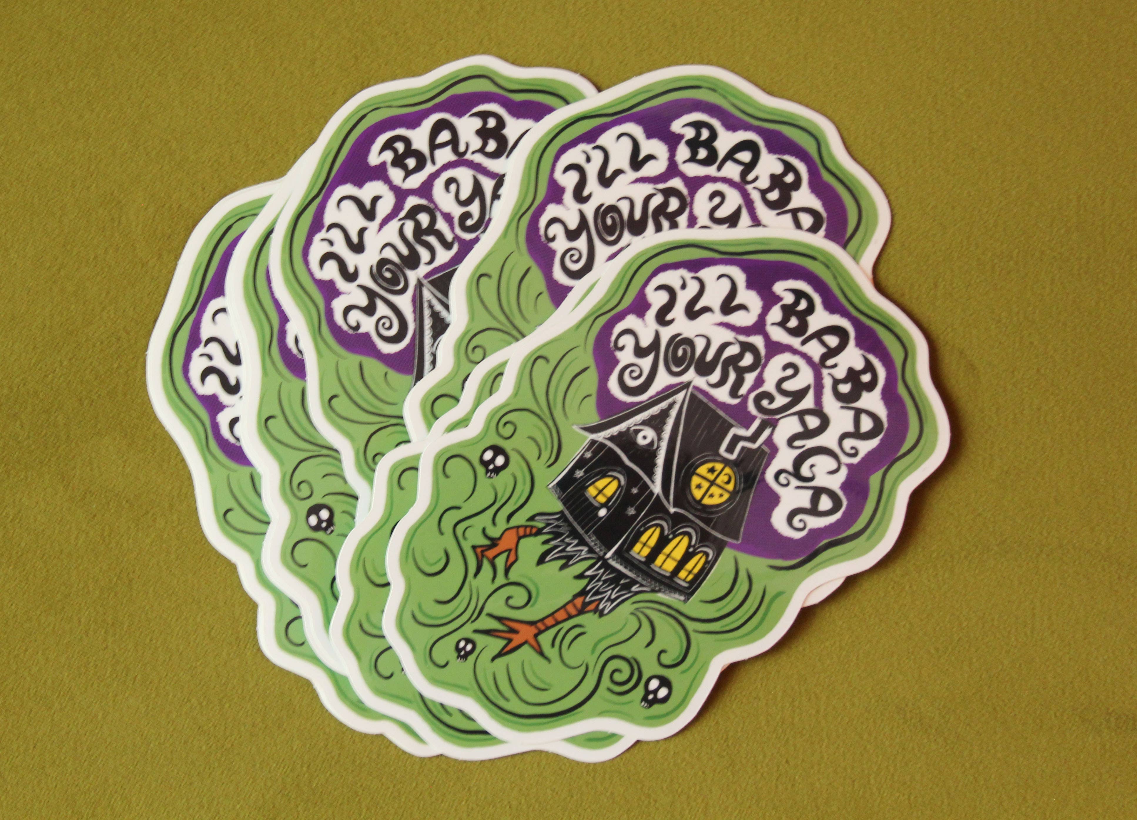 Midge Blitz - Wholesale Sticker - I'll Baba Your Yaga Vinyl Sticker3
