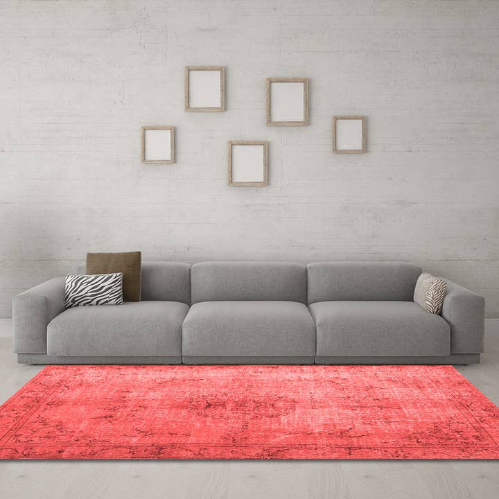 Maskinvaskbare persiske røde traditionelle områdetæpper for engroshandel hos Ahgly