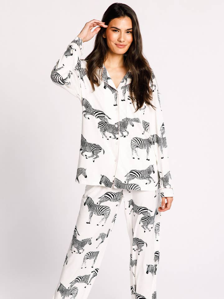 Hvid Zebra Print for engroshandel hos Chelsea Peers