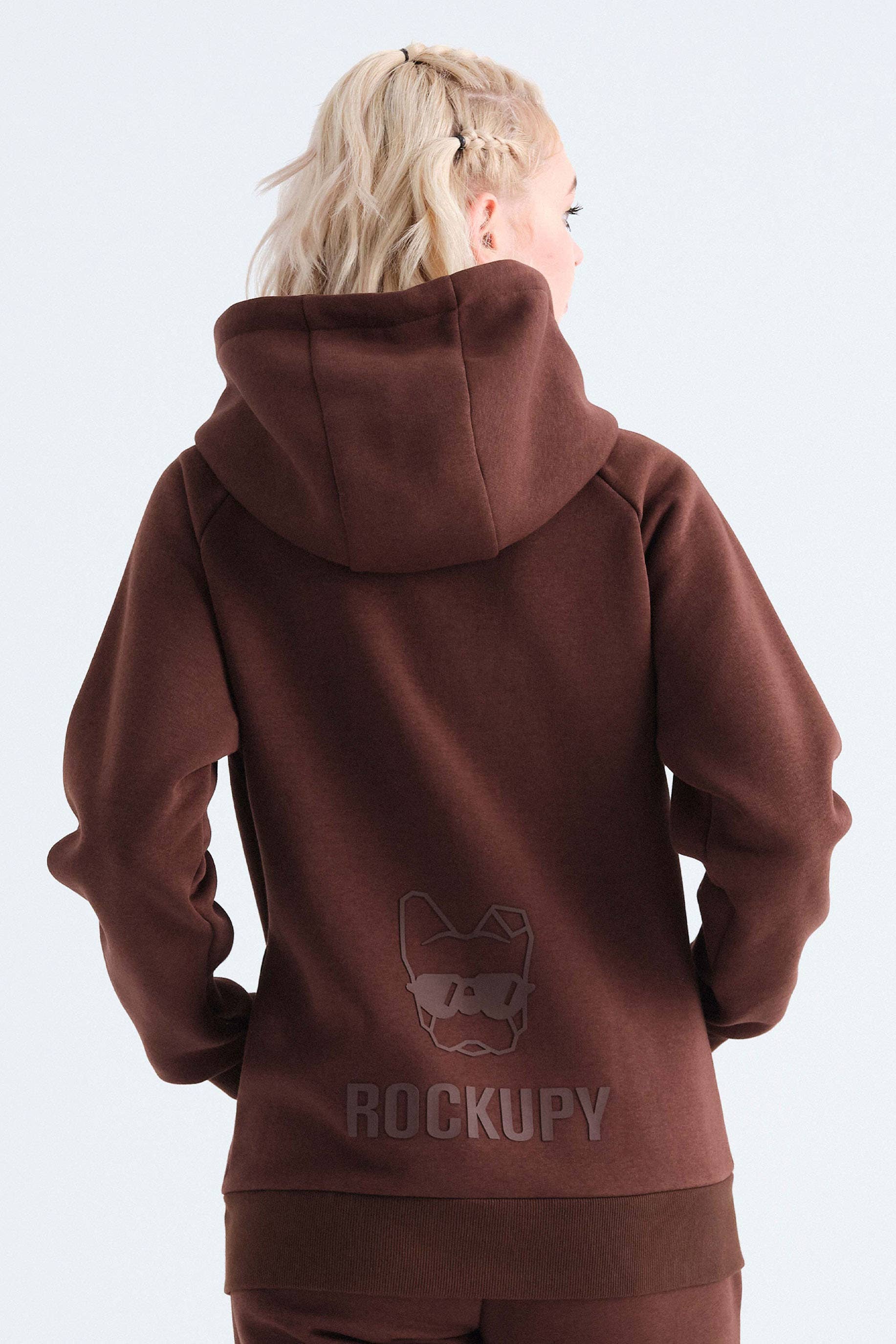 Rockupy - Wholesale Hoodie - Unisex - Chocolate Chris Unisex Zip Up Hoodie2