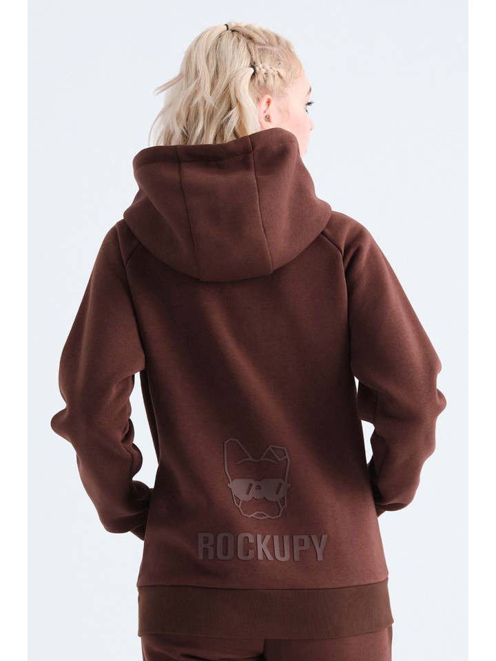 Rockupy - Wholesale Hoodie - Unisex - Chocolate Chris Unisex Zip Up Hoodie2