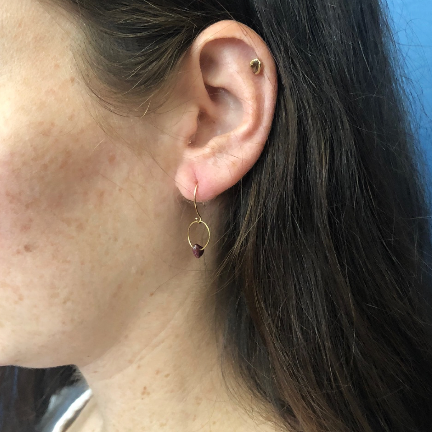 Emilie Shapiro Jewelry - Wholesale Dangle Earrings - Garnet Birthstone Earrings1