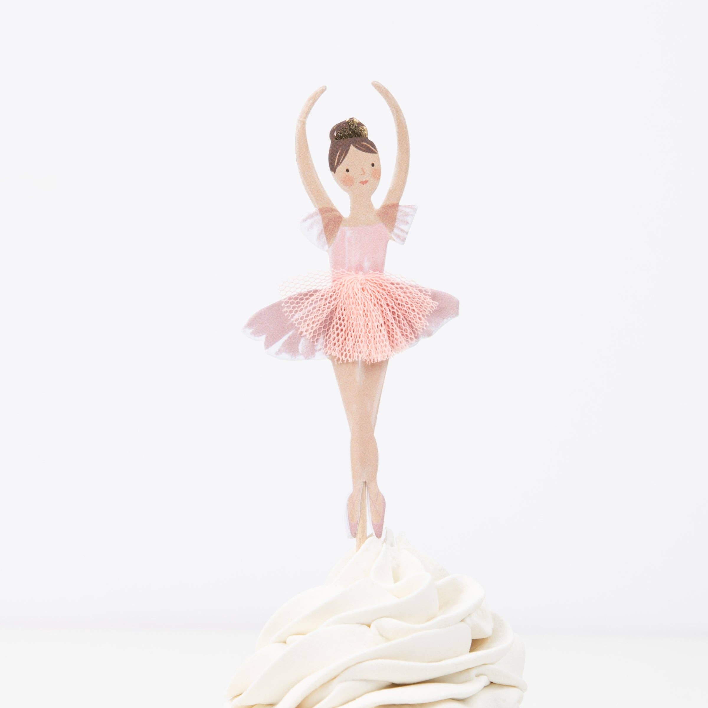 Meri Meri – wholesale Tårta/Cupcake Topper – Ballerina Cupcake Kit8