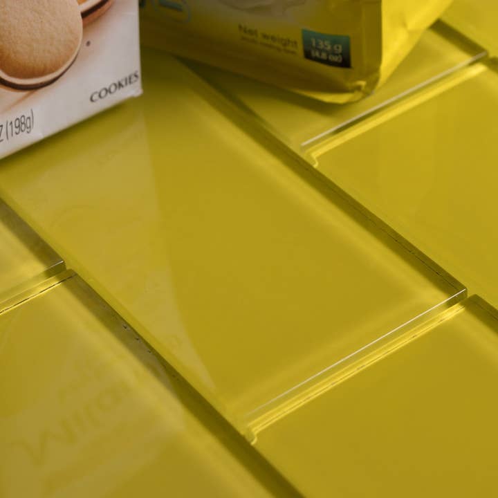 WS Tiles - Vente Carrelages muraux - Carreau de mosaïque en verre de 3" x 6", dosseret pour cuisine et salle de bain - 5 pieds carrés par carton58