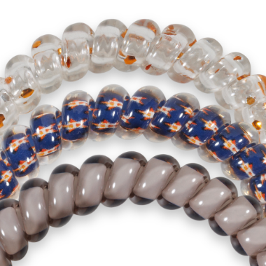 TELETIES - Wholesale Hair Tie - Spiral Hair Coils | Small | Houston Astros Hair Ties2