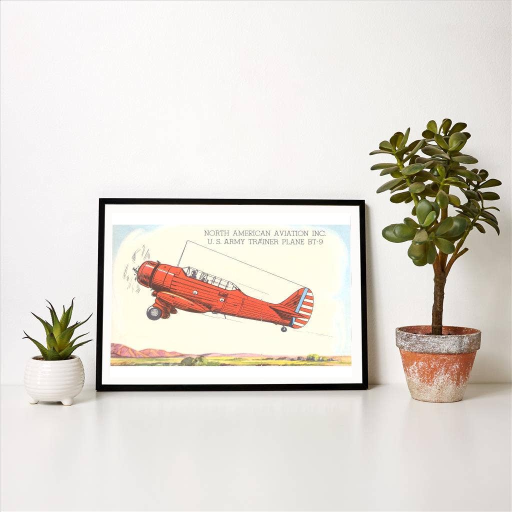 Found Image Press - Wholesale Art Print - Art Print AV-142 Army Trainer Plane BT-91