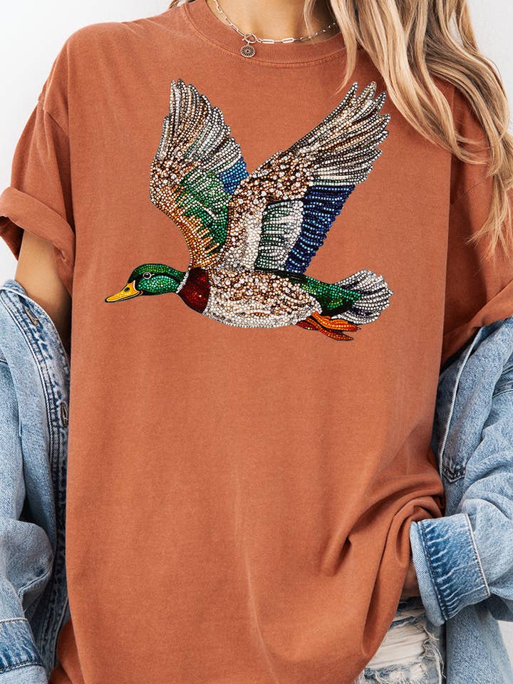 Faux Rhinestone Mallard Comfort Colors Adult Ring-Spun Cotton Tee and other Purchase Wholesale blue ring. Free Returns & Net 60 Terms on Faire trending on Faire.