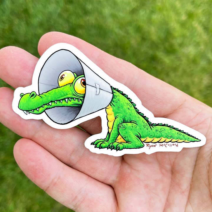 VINYL STICKER: Healing Alligator for wholesale by Ryan McCulloch Art