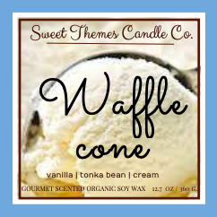 Sweet Themes Candle Co. - Vente Bougie en bocal - Cône gaufré2