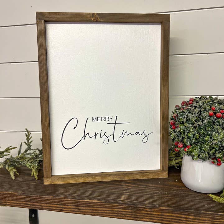 merry Christmas * sweet and simple wood sign for wholesale by This Phrase of Life