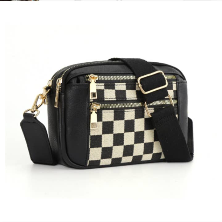 Wholesalesir - Wholesale Crossbody Bag - Women's - Color Blocked Multifunctional Zipper Crossbody Bag