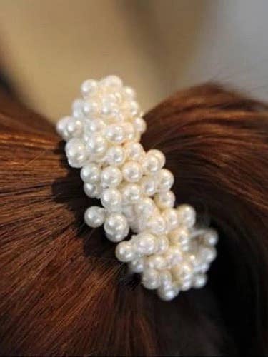 ‘Belle’Beaded Scrunchie in many colours for wholesale by Heavenly Horse Designs