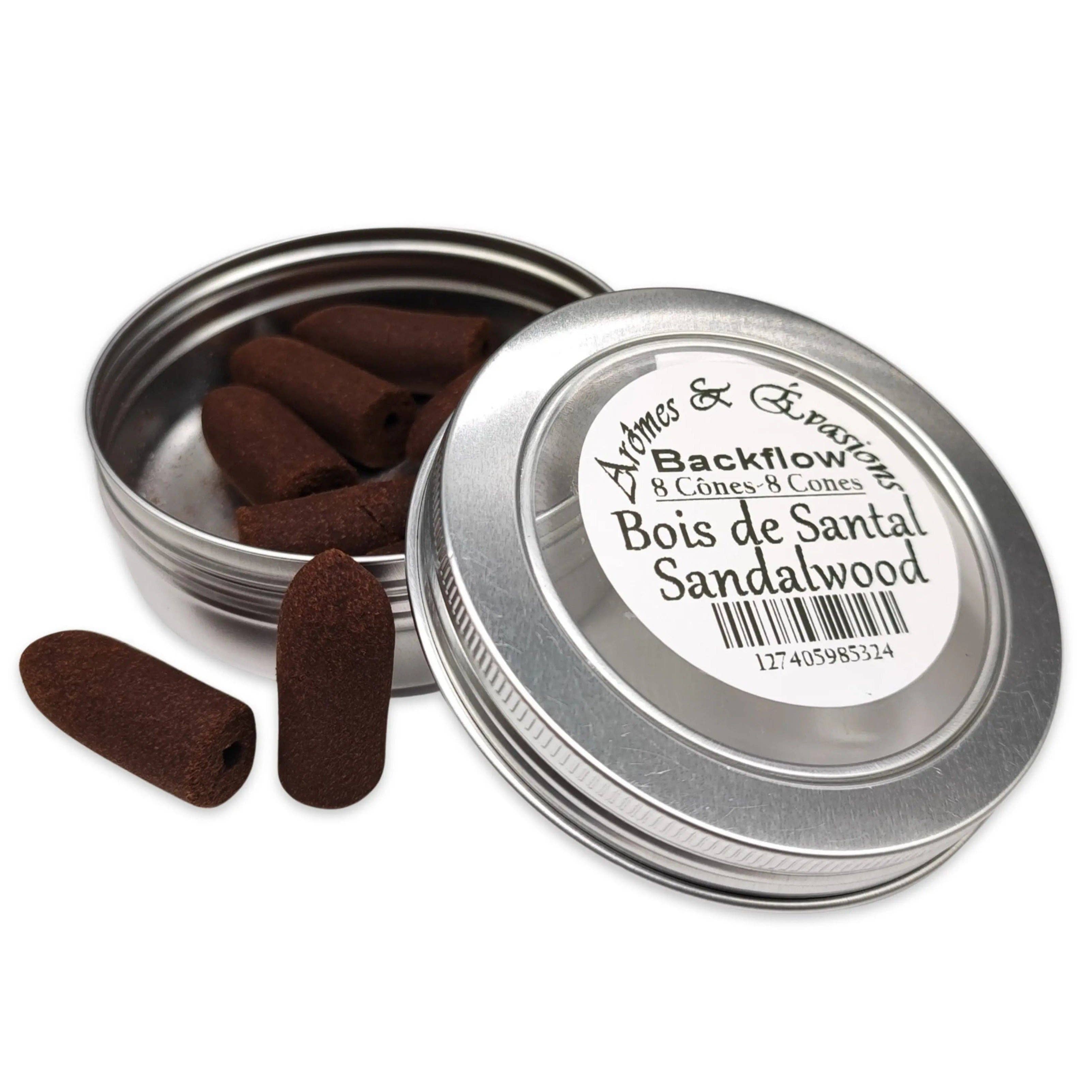 Arômes & Évasions - Wholesale Incense - Incense -Backflow Cones -Sandalwood -8 Cones0