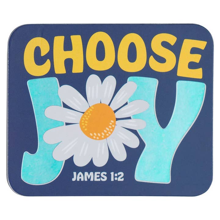 Magnet Daisy Choose Joy James 1:2 for wholesale by Christian Art Gifts
