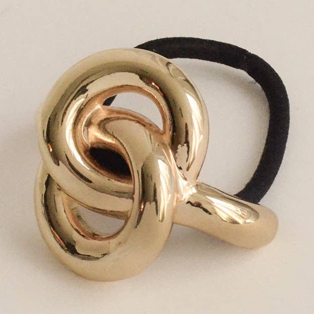 nar'sha - Wholesale Hair Tie - Eternal Loop Ponytail Hair Tie | Gold0