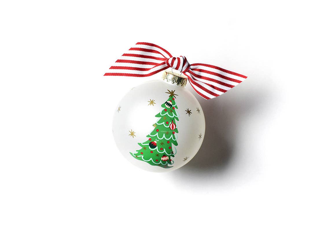 Coton Colors - Wholesale Ornament - Trimmed Tree Glass Ornament1