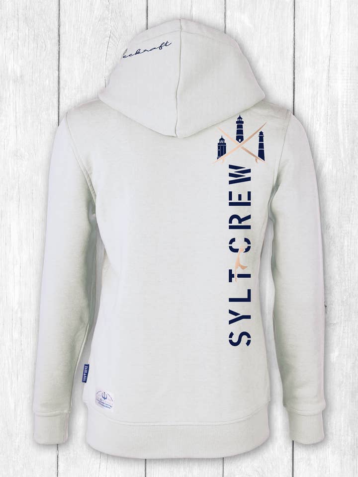 Merit „SYLT CREW“ SWEATJACKET OFFWHITE/ROSE GOLD for engroshandel hos SEEKRAFT