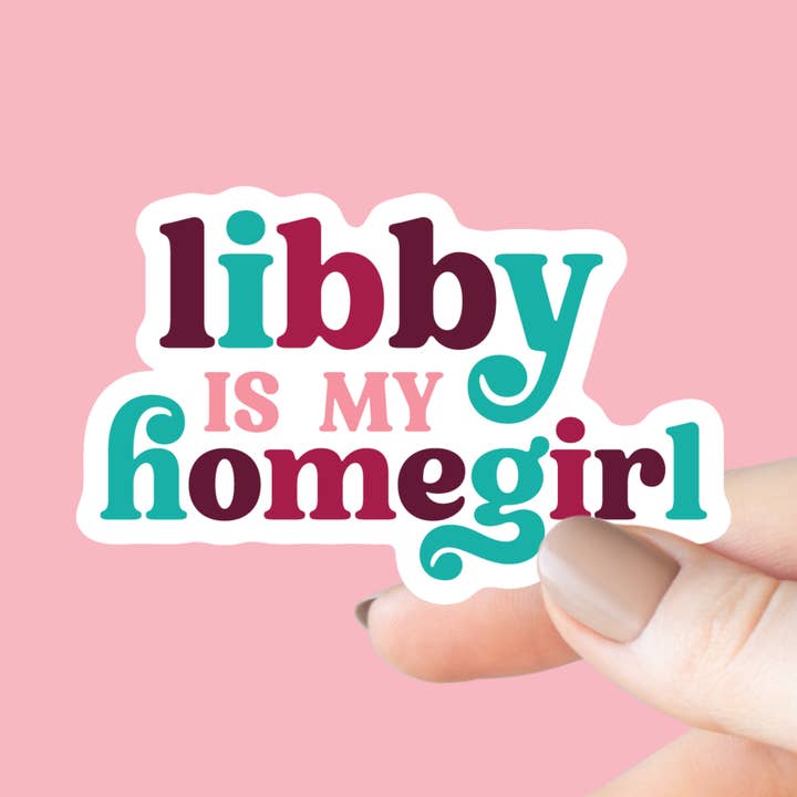 Adesivo "Libby è la mia amica" per la vendita all'ingrosso da parte di Chapter & Craft Studio