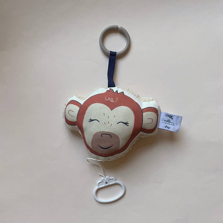 Monkey Mini Musical Cushion for wholesale by Carotte & Cie