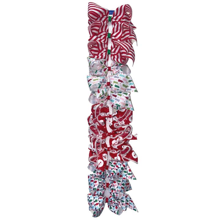 Bows Arts – Großhandel Haarschleife – Kinder – Riesiger Weihnachts-Print Bogenstreifen