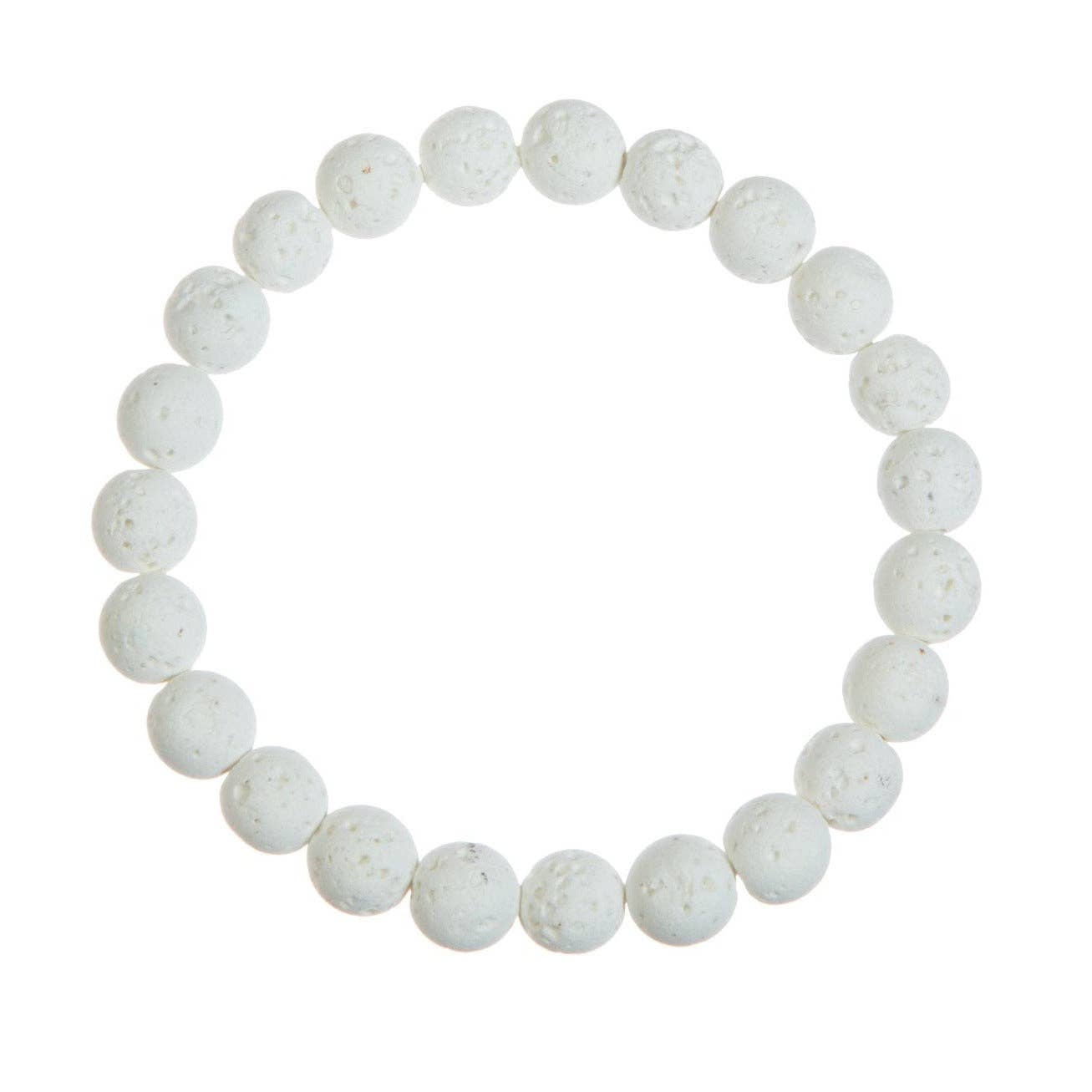 Ole - Wholesale Beaded Bracelet - Lava Stone Bead Bracelet B4044 - 8MM7