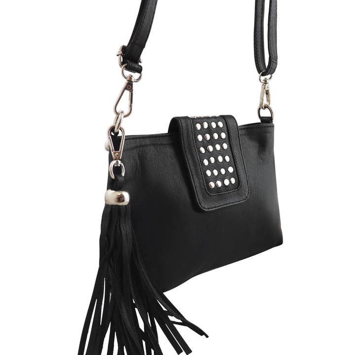 Cadelle Leather - Wholesale Crossbody Bag - Women's - Gigi Crossbody | Black3