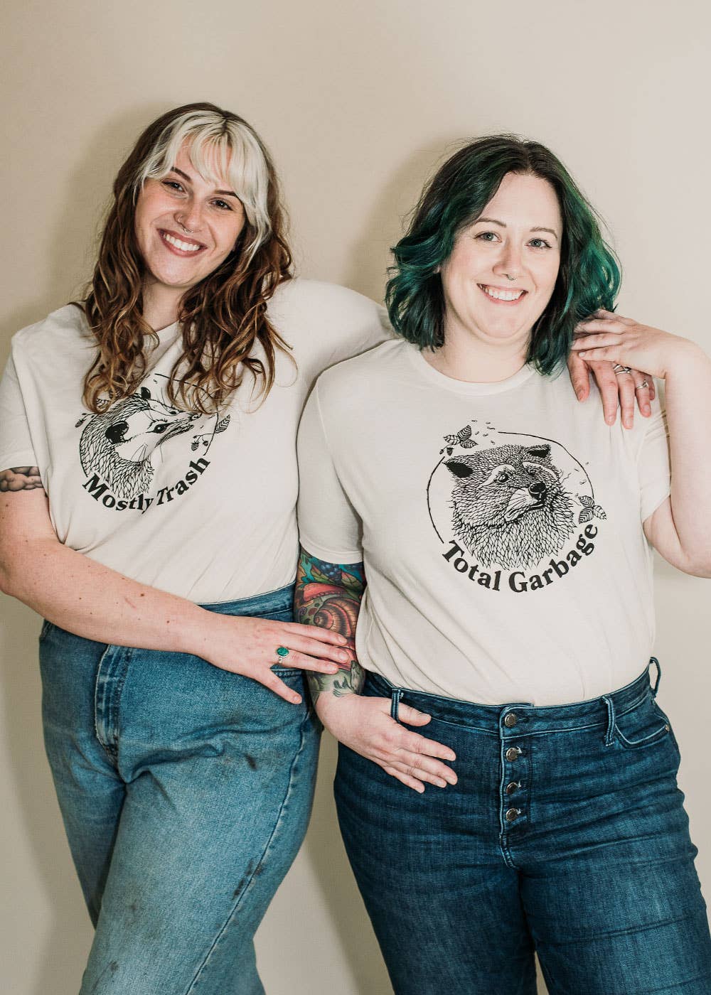 Simka Sol – T-shirt estampada - Mulher por atacado – Moasty Trash - T-shirt unissex em Heather Oatmeal6