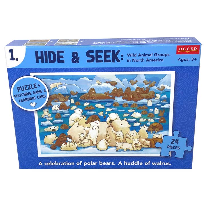 Puzle Hide and Seek — Oso polar (24 piezas) para venta al por mayor de DCCED/Institut Philos