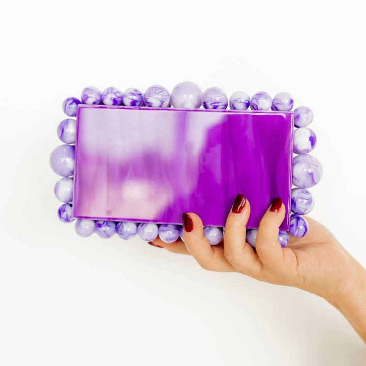 LINNY CO - Wholesale Clutch Bag - Women's - Daphne Clutch - Purple1