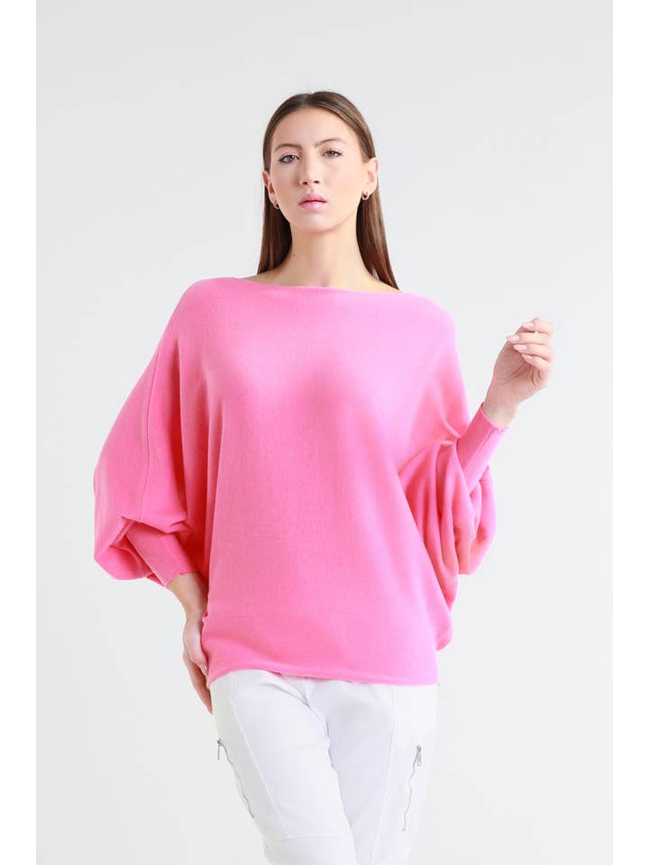 TINA Stephens Italy/Tees By Tina – Großhandel Strickpullover – Damen – Mylah Seriously Weicher Fledermaus-Pullover (BLS413)28