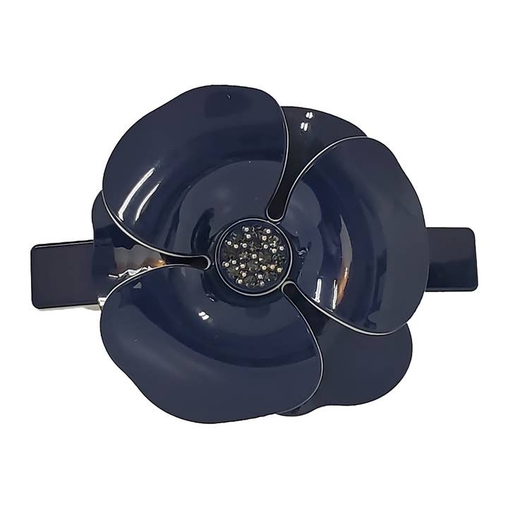 Woman Hair Accessories BA150 Flower Hair Barrette for wholesale by Double Accent