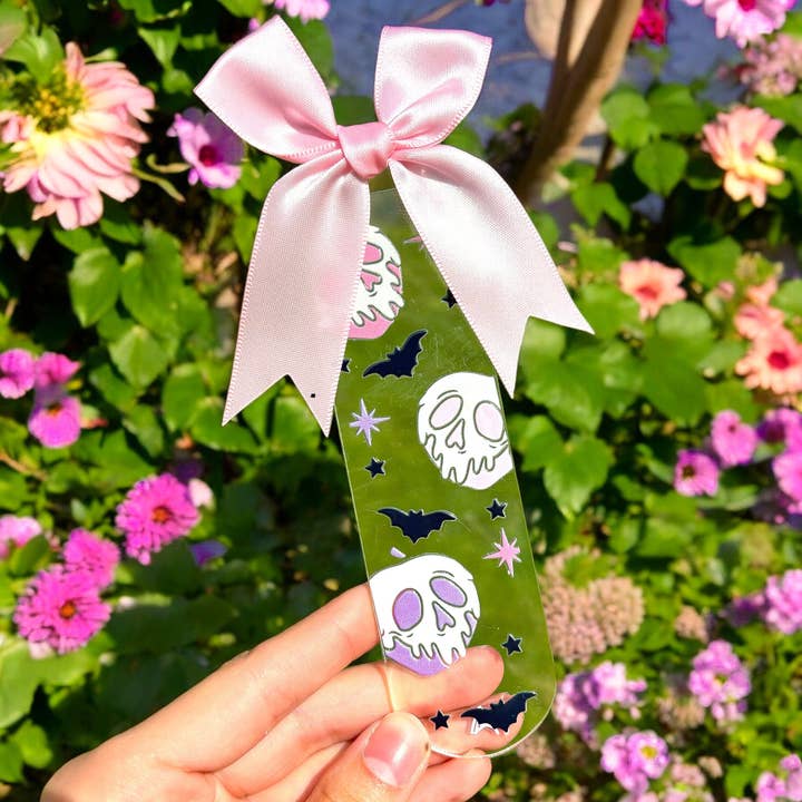 WIWTDesign – Engroshandel Bogmærke – Personligt Glitter Halloween Poison Apple bogmærke