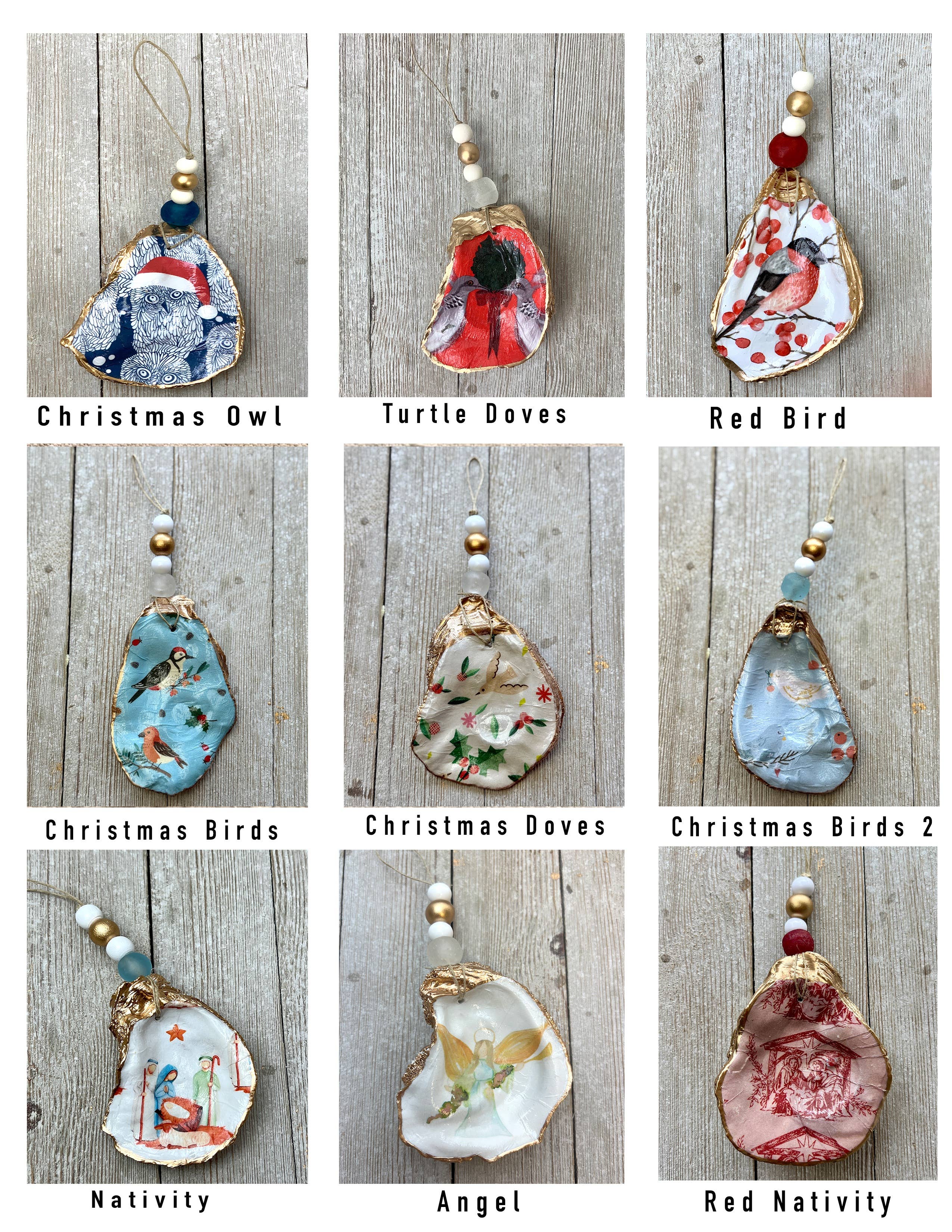 Ten Twenty Six Designs - Vendita all'ingrosso Decorazione - Ornamenti per ostriche - Disegni natalizi decoup5