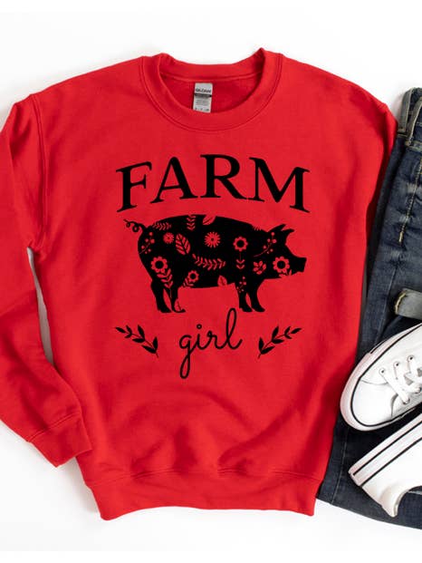 Farm Girl Sweatshirt for wholesale by Wildberry Waves