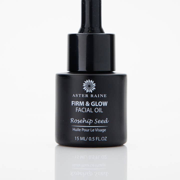 Firm & Glow Facial Oil | Rose Hip Seed, Frankincens, Squalane, Pomegranate for wholesale by Aster Raine