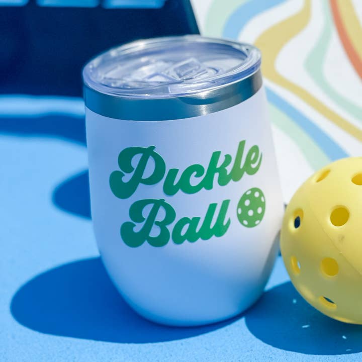 Everything Labeled | Coastal & Custom Drinkware - Wholesale Insulated Mug/Tumbler - Pickleball Stemless Tumblers | Pickleball Gift | Sports Gift0