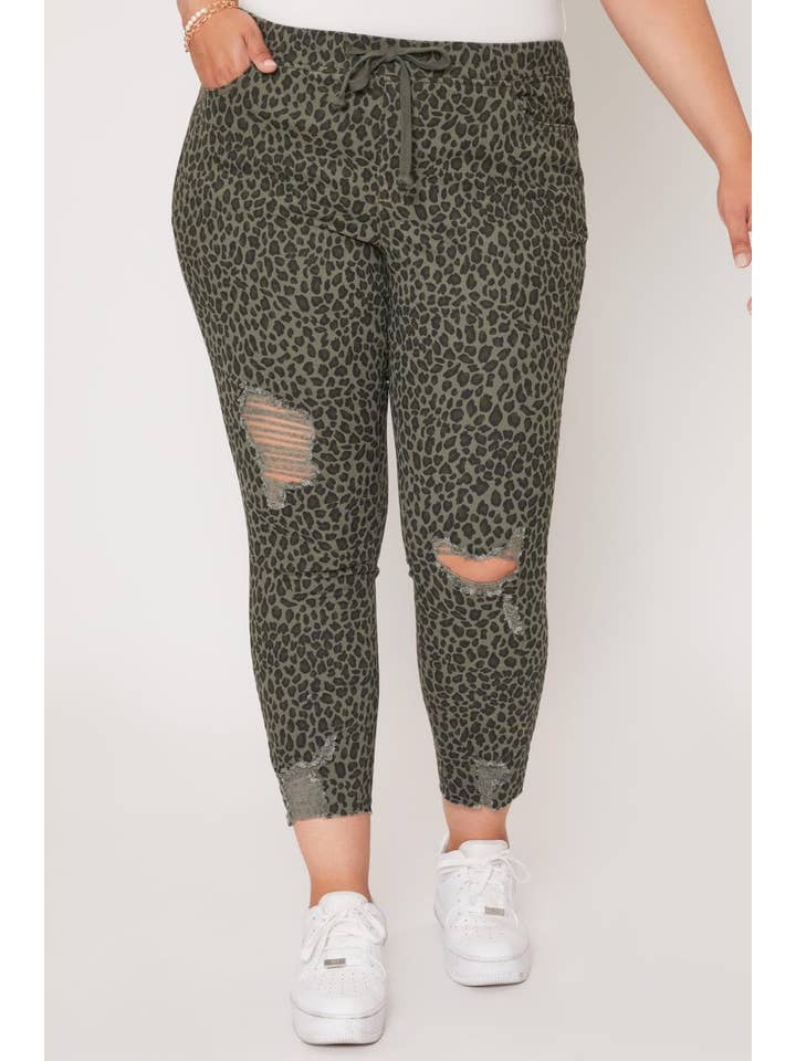 YMI - Wholesale Athletic Sweatpants/Joggers - Women's - Plus Size High Rise Ankle Jogger-XP9611211