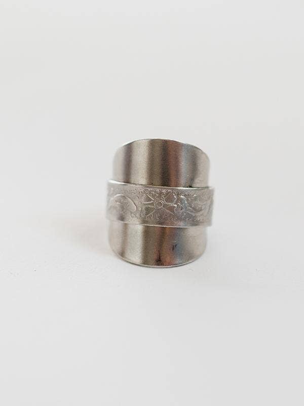 3seams - Wholesale Signet Ring - Silver Spoon Ring0