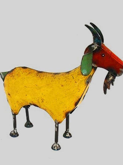 Goat Recycled Metal Animals for wholesale by Everyday Artifact