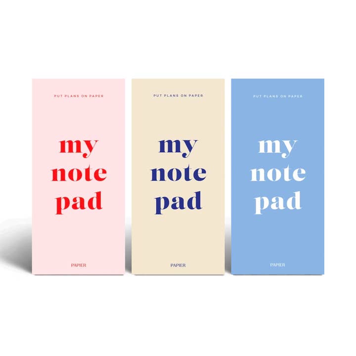 List Notepads, Softcover, Set of 3 - Joy for wholesale by Papier