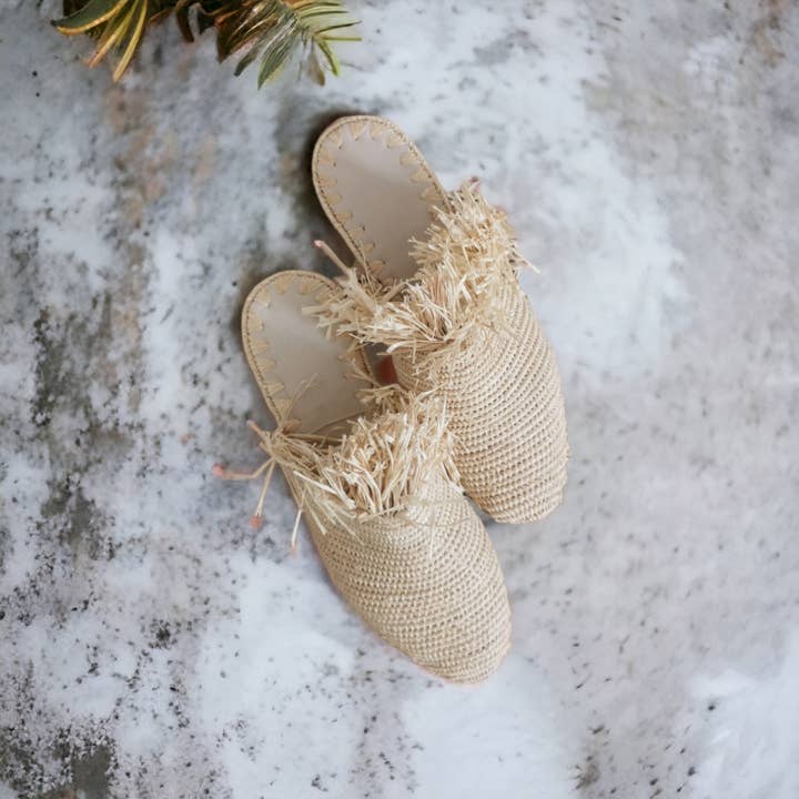 Trendy raffia Sandals for wholesale by Berberparadise