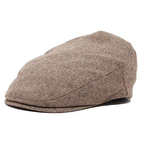Brown Tan Boy's Tweed Page Newsboy Driver Cap for wholesale by Born To Love