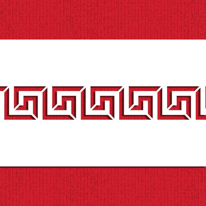 Designer Stencils - Wholesale Craft Tool - Greek Key Cake Stencil1